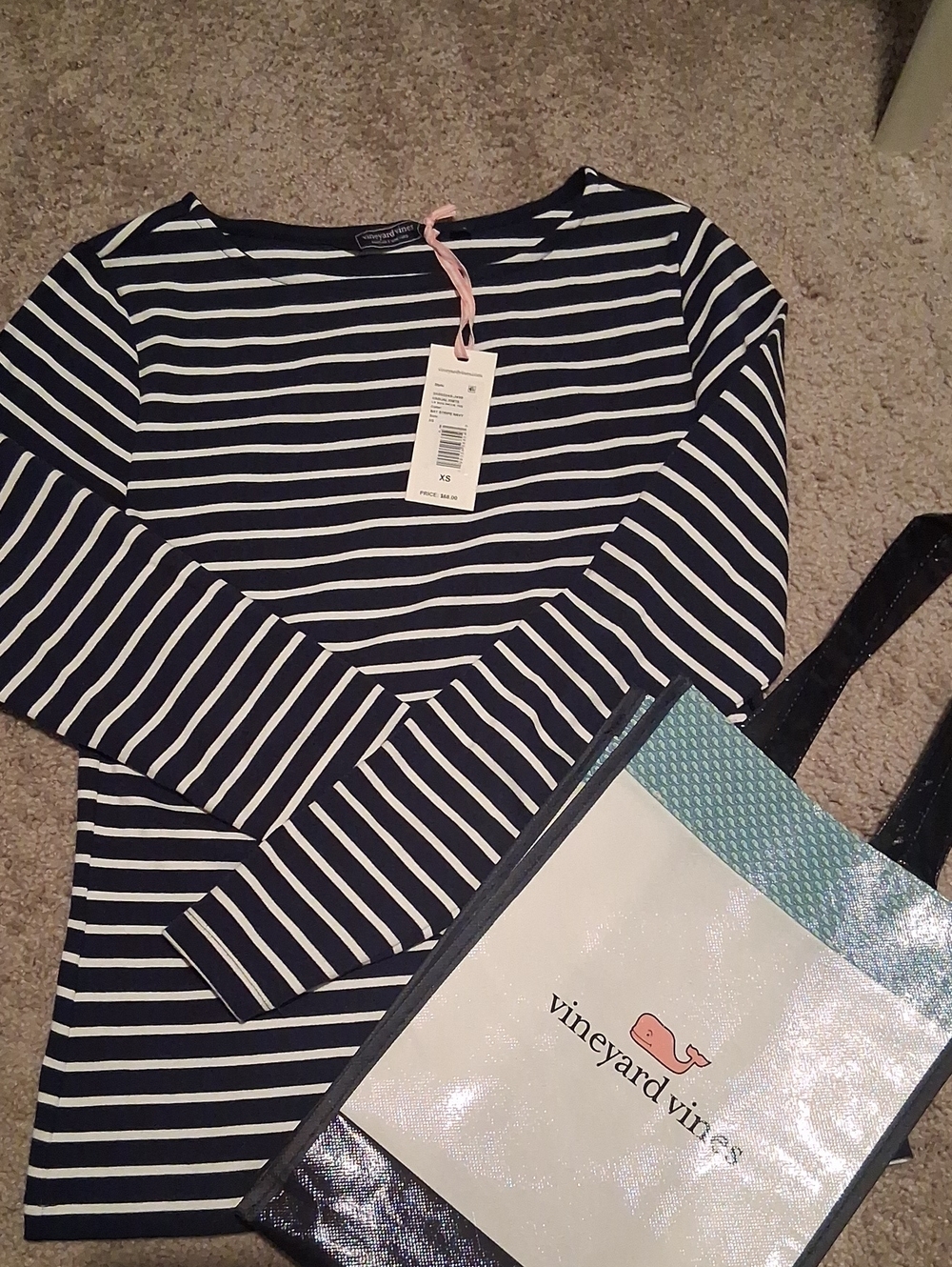 NWT Vineyard Vines Delixe Boatneck Tee